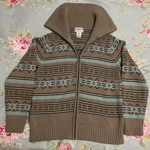 Pendleton zip up sweater